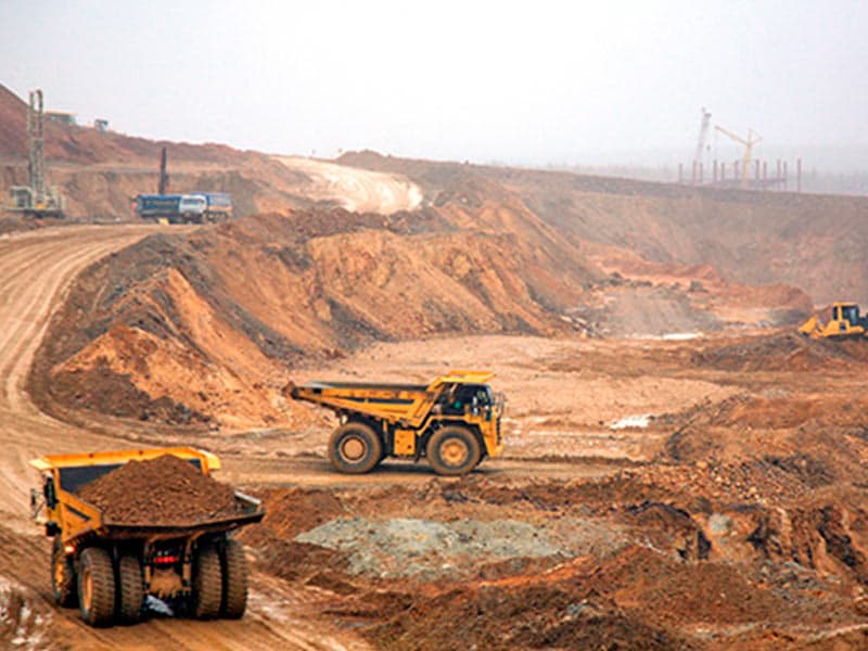 Open field of the mining and metallurgical complex