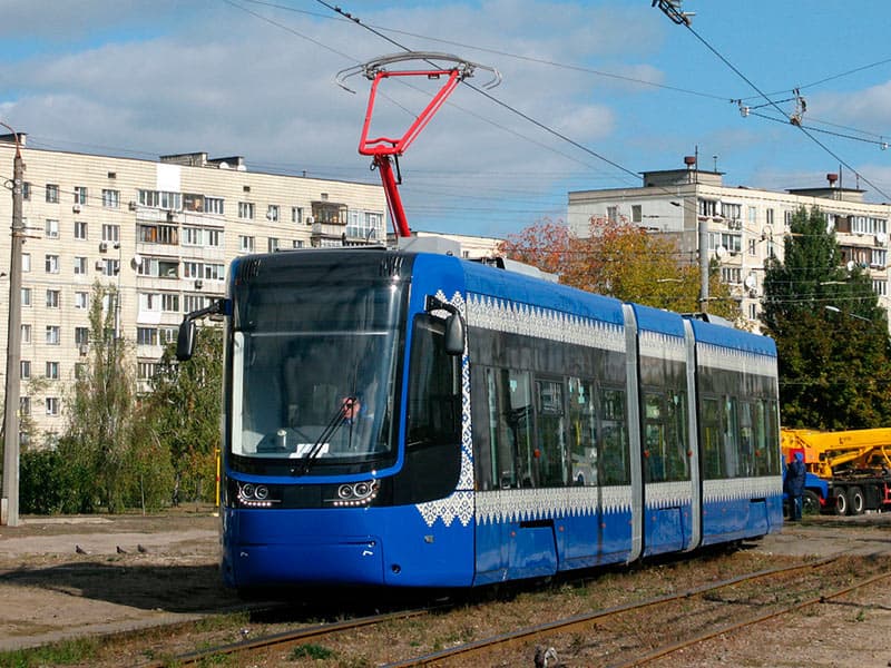 Application of battery for tram